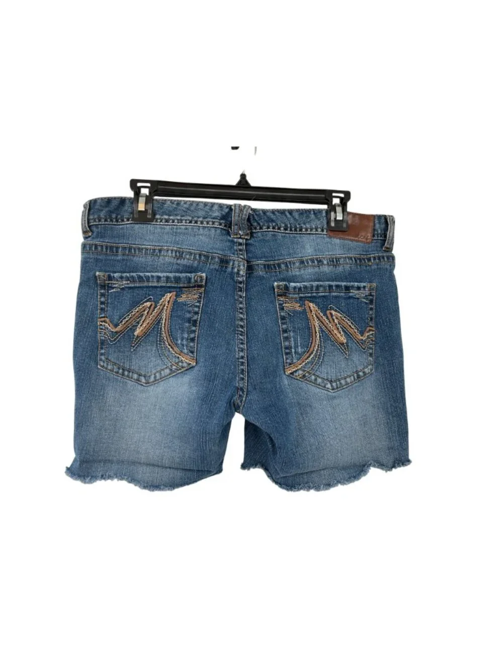 Maurices Cutoff Denim Shorts Juniors 11/12 Low Rise Distressed Used